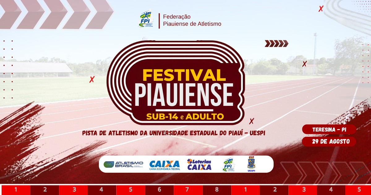 Banner da competição Festival Piauiense SUB-14  e Adulto 
