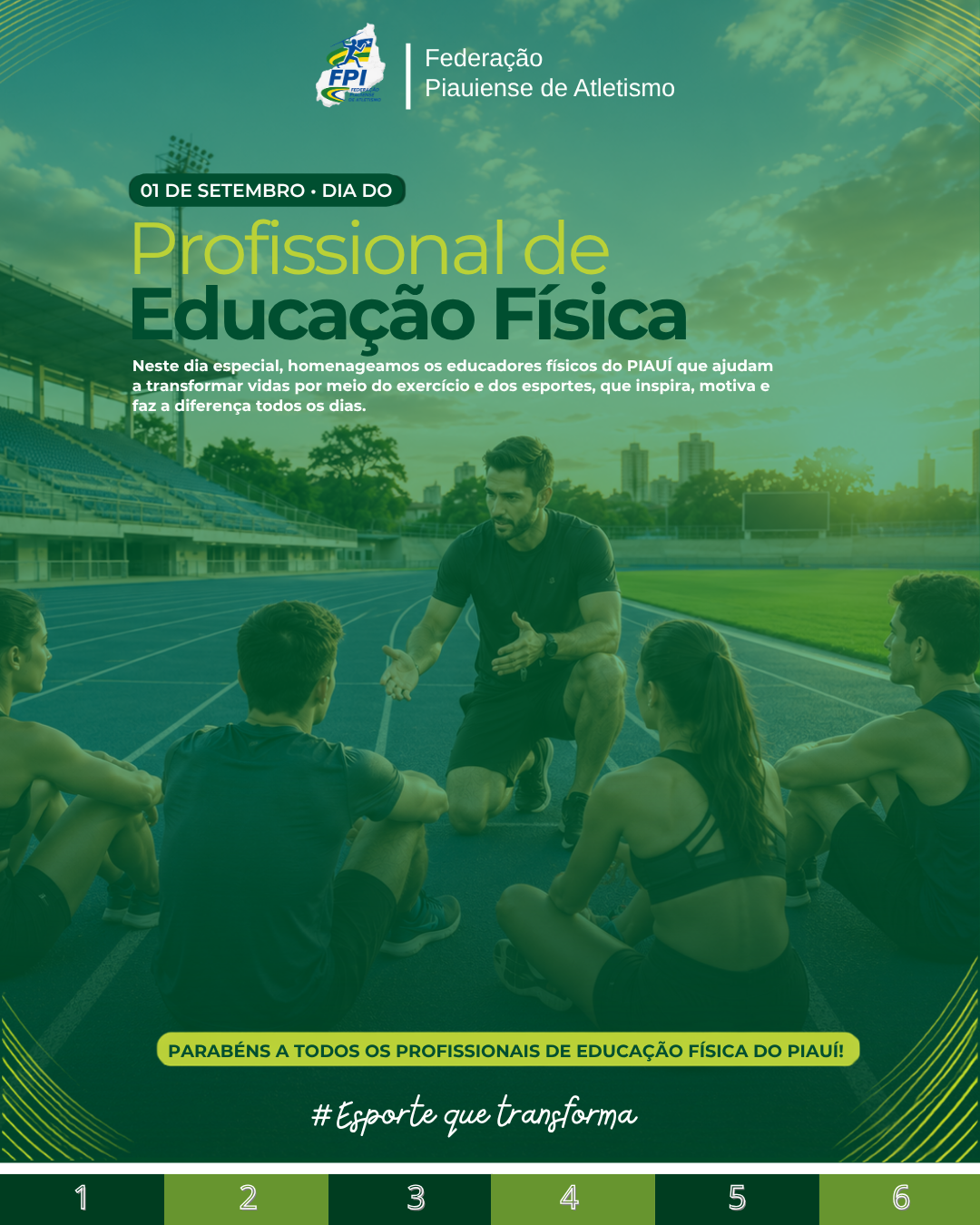 Dia dos profissionais que formam atletas e transformam vidas